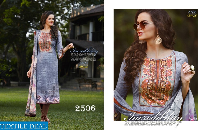 vaishali anm 2500 series Wholesale crepe digital dress material